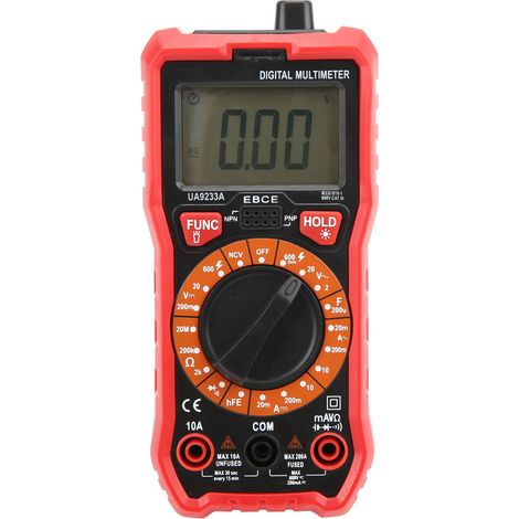 Multimètre numérique portable UA9233A : testeur de courant, tension et capacité pour électricien (1/5)
