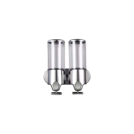 Houhence 2er-Set Wandseifenspender (500 ml) für Desinfektionsmittel und Duschgel, ABS und Silikon, für Bad, Küche, Hotel - Crezuo