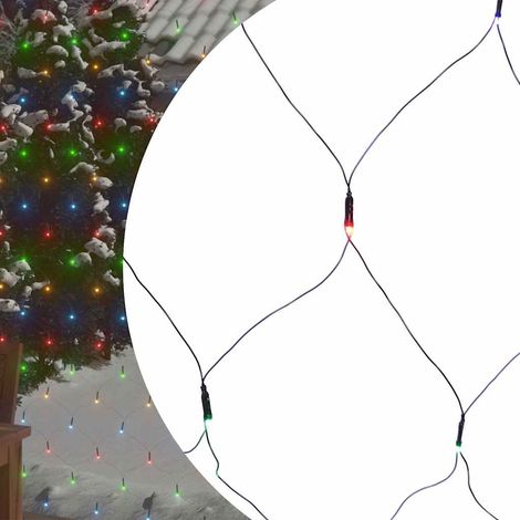 Redes de luces Navidad 544 LED colores 4x4 m interior/exterior