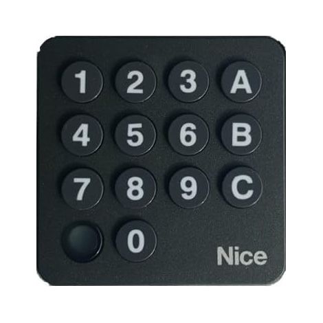 Clavier à codes radio sans fil 433,92 MHz – Digicode numérique avec 3 canaux – Compatible motorisations NICE FLO-R – Sécurité Rolling Code