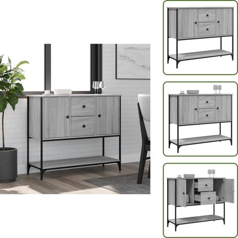 Aparador gris - vidaXL Aparador de madera de ingeniería gris Sonoma 100x36x85 cm - Aparador de madera contrachapada