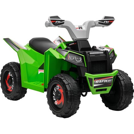 Elektrisches Quad für Kinder, 2,5 km/h, vorwärts/rückwärts, 1,5–3 Jahre, grün