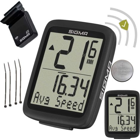 Compteur de vélo sans fil Sigma BC 8.0 ATS Noir 8 fonctions (1/5)