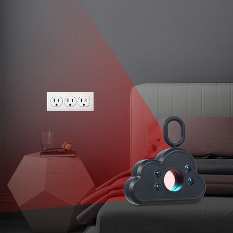 Détecteur de caméras espion, anti-photo, brouilleur de micros et caméras cachées, scanner infrarouge pour maison, salle de bain, bureau, voyage, hôtel (1/5)