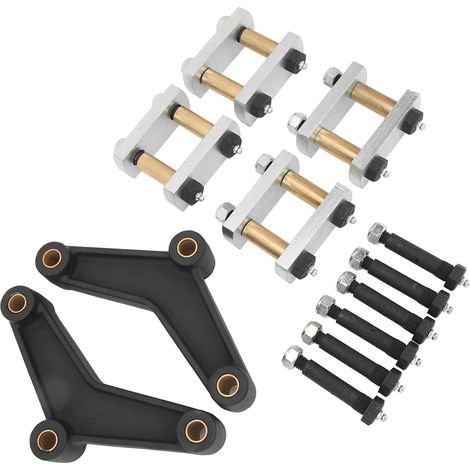 Kit de suspension de remorque K71 359 00, ensemble de réparation de ressorts de suspension d'essieu métalliques robustes pour essieu tandem de 1 3/4 pouce de large et 2,25 pouces de profondeur. (1/5)