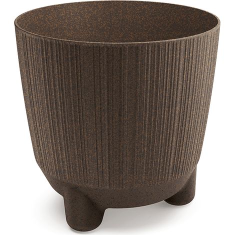 Prosperplast Blumentopf RYFO N Eco Wood Kaffee 19,5 cm