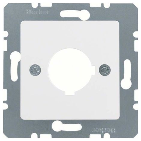 Plaque de finition Berker 143209 finition brillante blanc