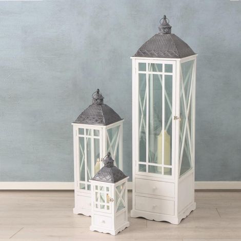 Laterne Lina, Quadrat, Indoor, H 140 cm, B 35 cm