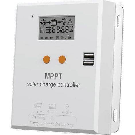 10A MPPT-Solarladeregler, automatische 12V/24V-Spannungserkennung, Spannungsreduzierungs-Lade- und Entladeregler (1/5)