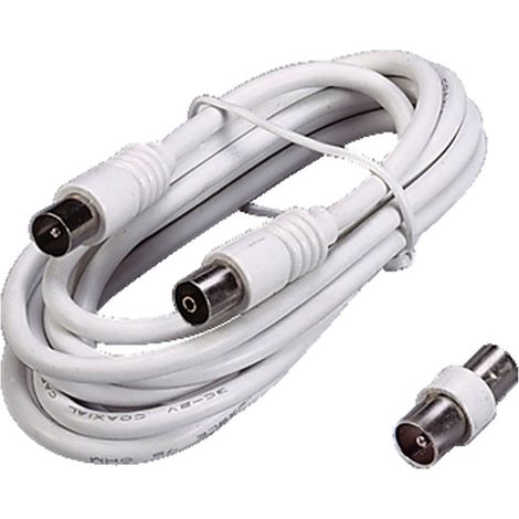 Antennen -TV -Kabelverlängerung mit 5 MT -Adapter