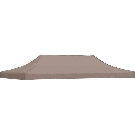 vidaXL Party Tent Roof 6x3 m Taupe 270 g/m²