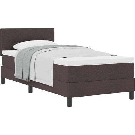 Maison Exclusive - Boxspringbett mit Kissen Dunkelbraun 90 x 190