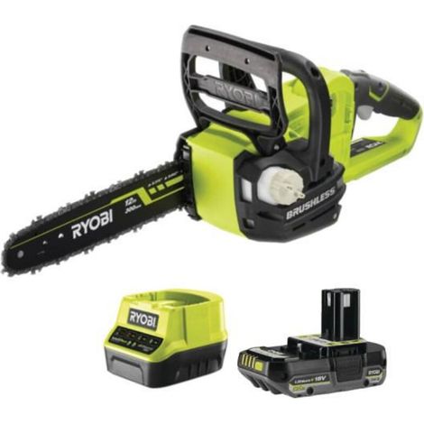 RYOBI - Pacchetto motosega RYOBI 18V OnePlus OCS1830 - 1 batteria da 2,5 Ah - 1 caricabatterie rapido RC18120-125 (1/4)