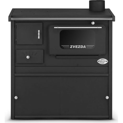 Stufa a legna Zvezda SP da 6 kW con forno per cucinare (1/5)