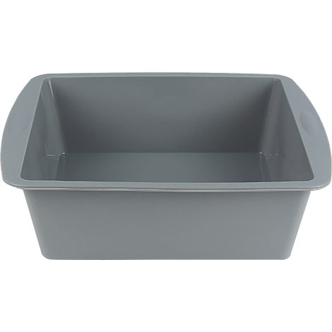 Moule À Gâteau En Silicone - Carré - 19.5 X 17.5 X 5.5 Cm - Alimentaire - Pour Gâteaux Fromages Tarte Pain Confiseries - 1 Pièce (1/2)