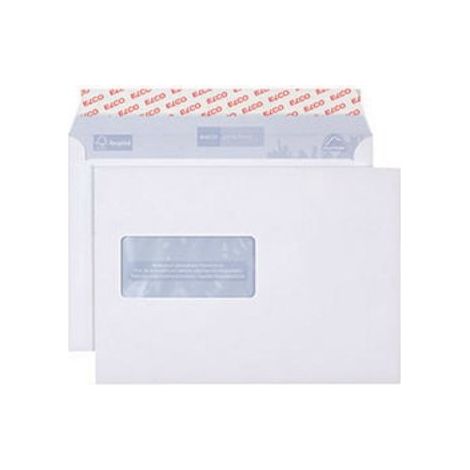 ELCO Versandtasche ELCO Proclima DIN C5 229 x 162 mm (B x H) mit Fenster 100g/m² mit HaftklebungPapier 100 % recycelt ohne Fadenverstärkung hochweiß 500 St./Pack. (1/4)