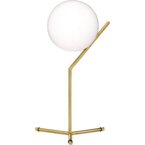 [NEUWERTIG] B-Ware Flos Tischleuchte Lampe IC T1 High Opalglas Kugel Messing Wohnzimmer Leuchte (1/2)