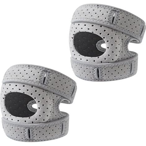 Genouillères de sport demi-pièce, orthèse de genou réglable avec technologie de décompression, protection des genoux pour les athlètes (1/5)