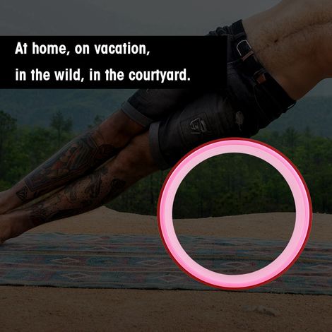 Yoga-Stretch-Rolle, Bauchmuskeltrainer, Indoor-Fitnessgerät (Pink) (1/5)