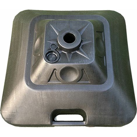 Marbueno Basis für Sonnenschirm Schwarz 45x27x45 cm Stabil