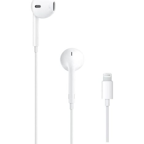 Écouteurs intra-auriculaires filaires Apple EarPods Lightning compatibles avec iPhone 7, 8, X, 11, 12, 13 et 14 (Style 1)
