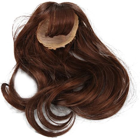 Perruque 1/6 Poupée Marron Foncé Bouclée Longue, Cheveux Souples Haute Élasticité Lisses pour Coiffure DIY Remplacement (1/5)