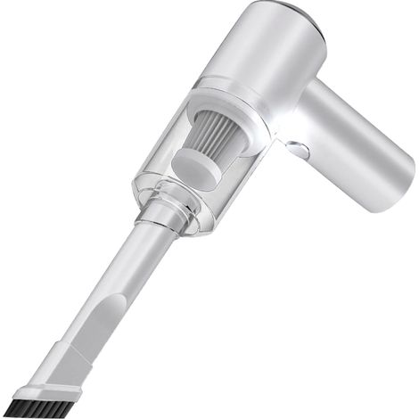Aspirapolvere portatile da 120 W per auto/casa con luce LED, ideale per auto, case, uffici e per la pulizia di peli di animali domestici.