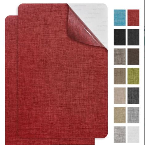 Sofa-Reparaturflicken – 2 Stück 20 x 28 cm, starkes rotes Klebegewebe für Sofas, Autositze, Möbel (1/5)