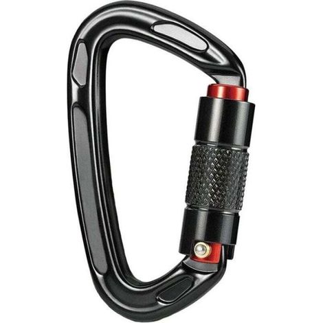 Mousqueton - Verrouillage Automatique - Résistance 25 kN - Hauteur 10 cm - Pour Escalade Randonnée Rappel - 1 Pièce (1/4)