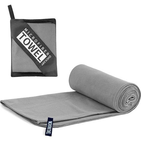 1 serviette en microfibre, 30 x 50 cm, ultra-légère et à séchage rapide, pour sport, plage, camping, natation et randonnée (1/5)