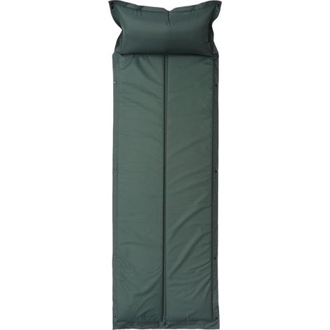 Cuscino gonfiabile per dormire - Materassino ad aria da campeggio - Relax all'aperto - Design autogonfiabile - 183x60x2,5 cm - Verde militare