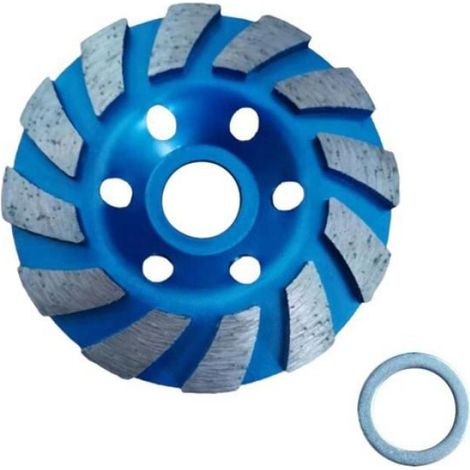 Meuleuse DiamantéE de 4 Pouces, Meule DiamantéE pour Application Universelle: BéTon, Marbre,, UtiliséE pour les Grosses (1/4)