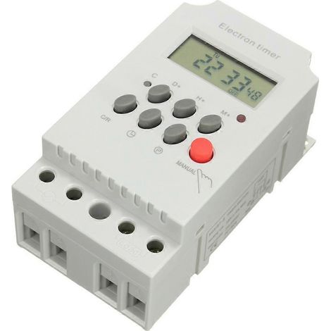 KG316 T II Din Rail Microcomputer Time contrôle interrupteur Time contrôle minuterie AC 220V 25A DIGITAL minuterie (1/5)
