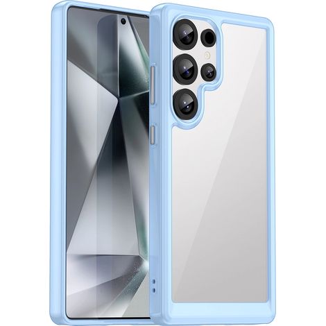 Funda con marco de gel con diseño espacial para Samsung Galaxy S25 Ultra - Azul (1/5)