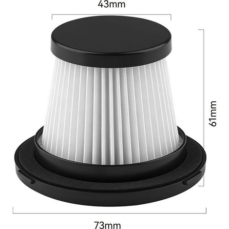 Compatible with accessories for the SUPOR VCS63-C10/PRO/C11/X3 handheld vacuum cleaners: HEPA filter (1/4)