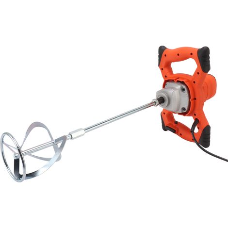 Malaxeur à mortier portatif 2400 W à 6 vitesses, 220 V, pour mastic, poudre et béton (prise CN). (1/5)