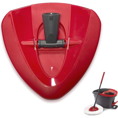 Tête De Balai Rotatif - Base De Remplacement Pour Balai À Essorage - Compatible Avec Système À 1 Réservoir - 1 Pièce (1/4)