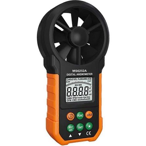 Anémomètre numérique portable MS6252A avec écran LCD rétroéclairé (1/5)