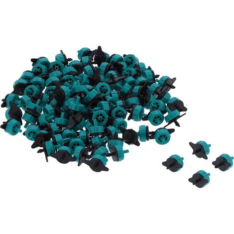Lot de 100 goutteurs à compensation de pression de 8 L pour tuyaux d'irrigation horticole de 4/7 pouces (1/5)