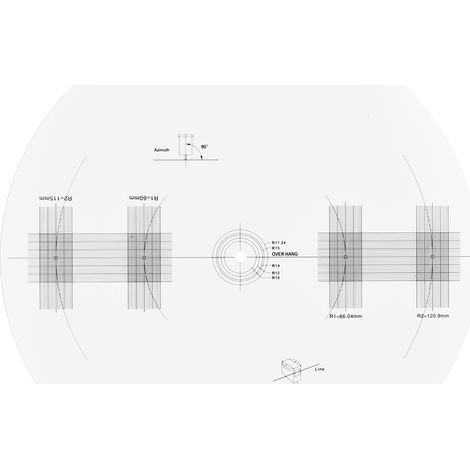 Plateau tournant vinyle professionnel avec stroboscope intégré et tachymètre pour disques LP (1/4)