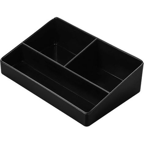 Aufbewahrungsbox für Teebeutel, Kaffeebecher und Zuckerbeutel fürs Restaurant – 15,20 x 10,20 x 4,50 cm – Schwarz (1/4)