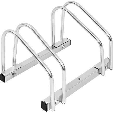 WOLTU Bike Stand Bicycle Parking Rack for 2 Bikes,Silver