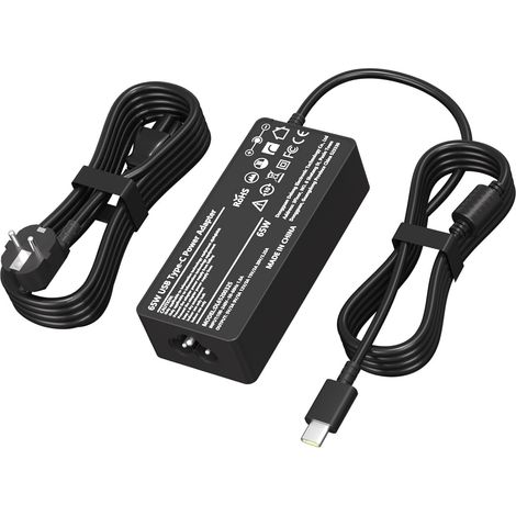 Chargeur USB-C 65W et 45W pour LG Gram Pro 14/15/16/17 Série 14Z90T/15Z90T/16Z90TL/16T90TP/17Z90TP/17Z90T/17Z90TL/17Z90RU OLED 2-en-1 Type C Alimentation (1/5)