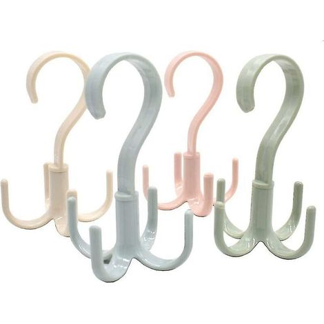 porte-serviette Placard Suspendu Organisateur Rangement Sac Main Sac Main 360 Degrs Rotatif 4 Crochets Compatible Avec Ceinture Charpe Cravate S (1/4)