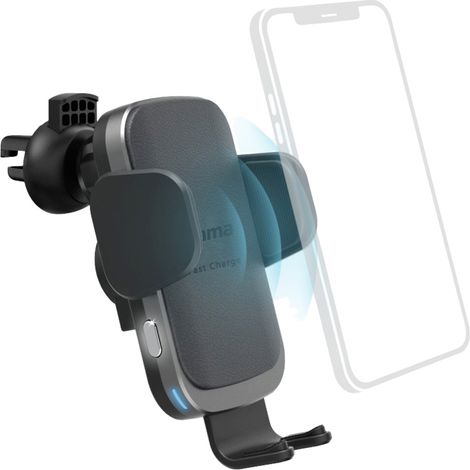 Hama FC10 Motion Wireless Charger 10 W Magnetanschluss Qi Wireless Charging Schwarz, Silber KFZ mit (1/3)