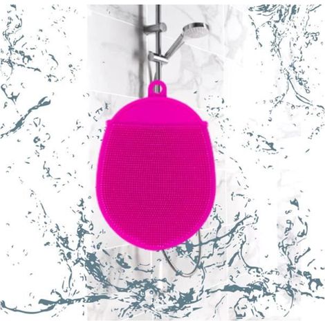 Gant de Toilette exfoliant en Silicone - Marque inconnue - Couleur aléatoire - Nettoyant pour tout type de peau (1/4)