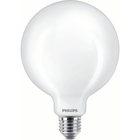 ampoule LED classique E27 (100 W), lampe LED dépolie en forme de globe avec lumière blanc chaud, 2700K, éclairage LED à économie d'énergie avec longue durée de vie (1/2)
