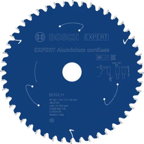 Bosch EXPERT Aluminium Kreissägeblatt 150x20 mm Z48 - 2608902118