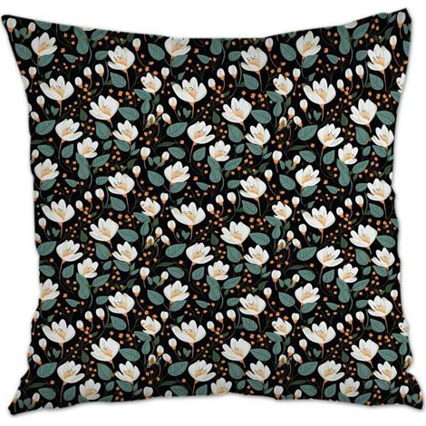 Housse de coussin 45x45 cm en polyester cachée zippée pour canapé lit chaise décoratif de ferme la saint-valentin (1/5)