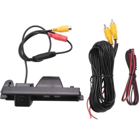 Caméra de Recul - Capteur CCD 720 x 540 - Résolution 520 TVL - Angle de Vision 170° - Alimentation 12 V DC - Pour Voiture - 1 Pièce (1/5)